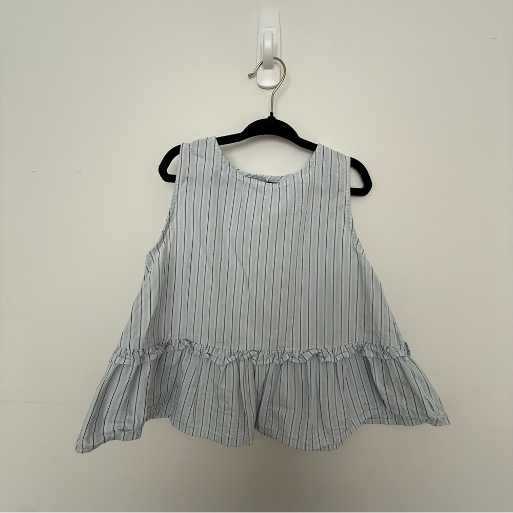 H&M Striped Peplum Sleeveless Top size 5-6T